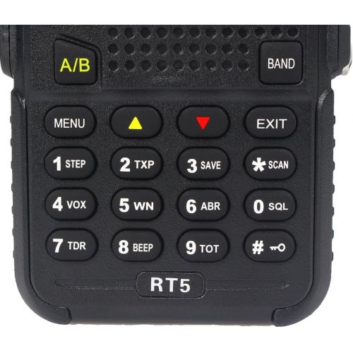  Retevis RT5 (Second Generation) Dual Band security Walkie Talkies 136-174400-520MHz 128 Channel VOX DTMF FM Radio 1750Hz Two Way Radio (1 Pack,Black)