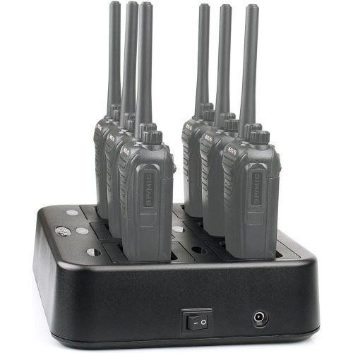  Retevis RT27 Six-Way Charger Multi Unit Gang Charger for Retevis RT27 Walkie Talkies Retevis RT27 Battery (1 Pack)