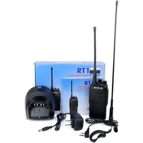  Retevis RT1 10W UHF Two-Way Radio 400-520 MHz 16CH Scan VOX Scrambler 1750Hz tone Ham Amateur (1 Pack)