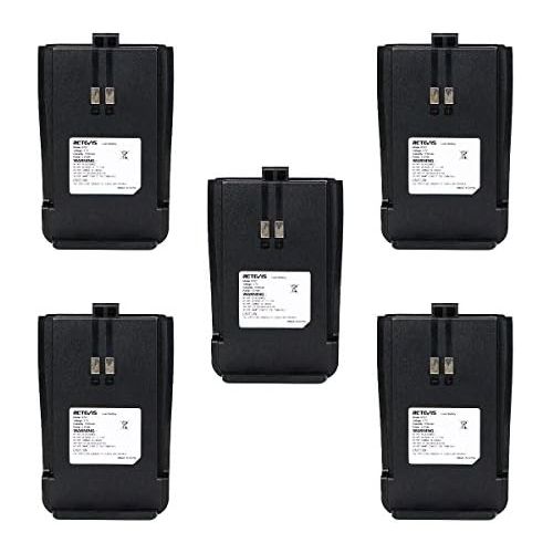  Retevis RT21 Two-way Radio Battery 1100mAh Li-ion Rechargeable Battery for Retevis RT21 Walkie Talkies (5 Pack)