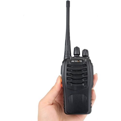  Retevis H-777 Two Way Radio UHF Scan Easy Operate 2 Way Radio 16CH Flashlight Walkie Talkies(4 Pack)