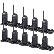 Retevis RT27 Walkie Talkies Rechargeable License-Free FCC Certification Interference-Free Rugged Two Way Radios (Black,10 Pack) and Programming Cable