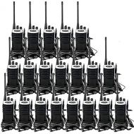 Retevis RT7 Walkie Talkies Rechargeable UHF Radio 3W VOX FM 16CH Two Way Radios with Headsets(20 Pack) with Programming Cable