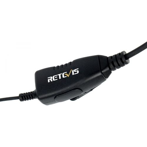  Retevis 2 Pin Walkie Talkies Earpiece D Shape Headset Earpiece Compatible Baofeng UV-5R BF-888S BF-F8HP Retevis H-777 RT21 RT22 RT27 H-777S Kenwood 2 Way Radios (10 Pack)