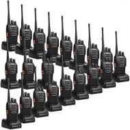 Retevis H-777 2 Way Radios UHF Two Way Radios 16CH Walkie Talkies with Belt Clip (20 Pack) and USB Programming Cable