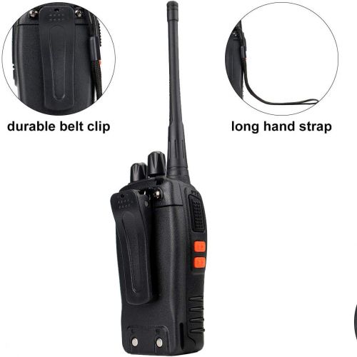  Retevis H-777 2 Way Radios UHF Two Way Radios 16CH Walkie Talkies with Belt Clip (20 Pack) and USB Programming Cable