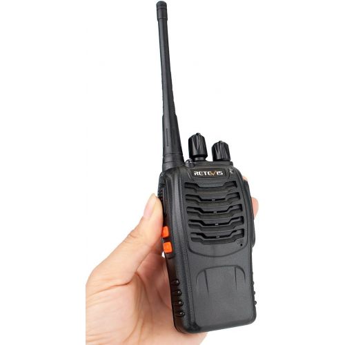  Retevis H-777 Walkie Talkies UHF Long Range Rechargeable 2 Way Radio 16CH Portable Handheld Emergency Two Way Radios Set (10 Pack)