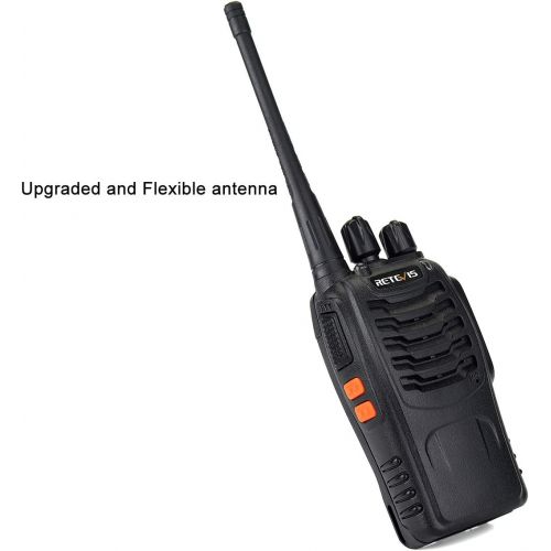  Retevis H-777 Walkie Talkies UHF Long Range Rechargeable 2 Way Radio 16CH Portable Handheld Emergency Two Way Radios Set (10 Pack)