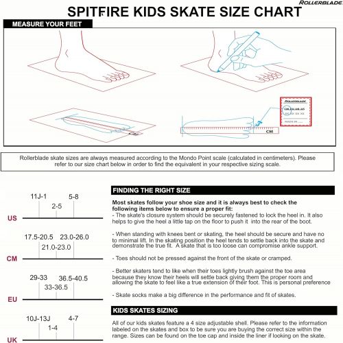 롤러블레이드 Rollerblade Spitfire XT Girls Adjustable Fitness Inline Skate, Black and Purple, Junior, Youth Performance Inline Skates