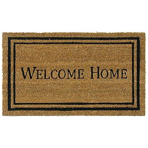  Visit the Rubber-Cal Store Rubber-Cal Contemporary Welcome Home Mats Coir Entrance Mats, 24 x 57-Inch