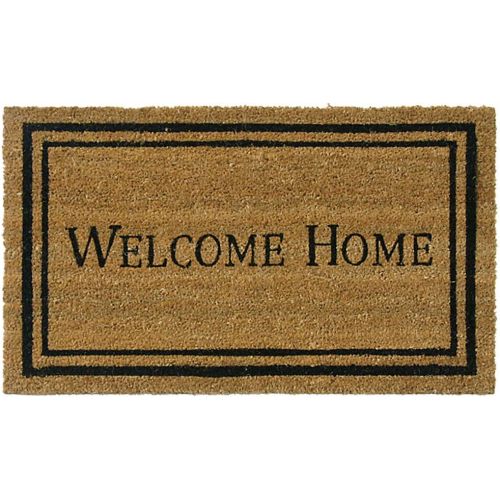  Visit the Rubber-Cal Store Rubber-Cal Contemporary Welcome Home Mats Coir Entrance Mats, 24 x 57-Inch