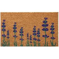 Visit the Rubber-Cal Store Rubber-Cal Purple English Lavender Flower Doormat, 18 x 30