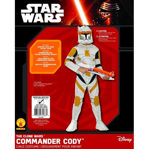  Visit the Rubies Store Rubies Star Wars Clone Wars Childs Clone Trooper Commander Cody Costume and Mask, Medium