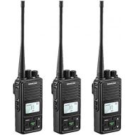 SAMCOM 2 Ways Radio Long Range Samcom FPCN10A GMRS Walkie Talkie 20 Channels Wireless Intercom with Group Button, UHF 400-470MHz,2 Watt, Earpiece, Belt Clip(Pack of 3)