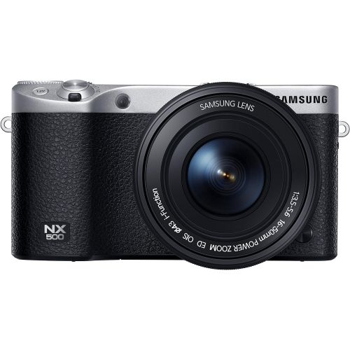 삼성 Samsung NX500 28 MP Wireless Smart Mirrorless Digital Camera with 16-50mm Power Zoom Lens (Black)