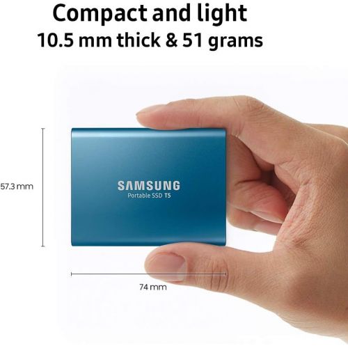 삼성 Samsung T5 Portable SSD - 1TB - USB 3.1 External SSD (MU-PA1T0BAM)