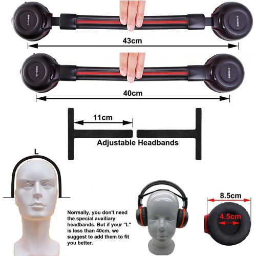  [아마존베스트]SIMOLIO 2 Pack of Wireless Car Headphones, Wireless Headphones for Kids, in Car Wireless Headphones with Travelling Bag for Universal Rear Entertainment System, 2 Channel Wireless Headphon