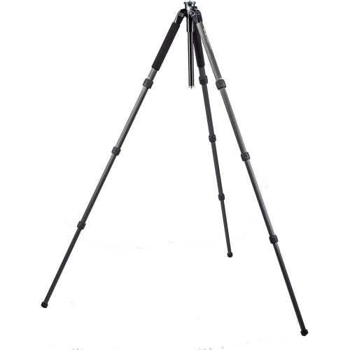  Slik SLIK Professional 4 Carbon Fiber Tripod Legs with Geared Column - Supports 44 lb (20 kg), Black (616-165)