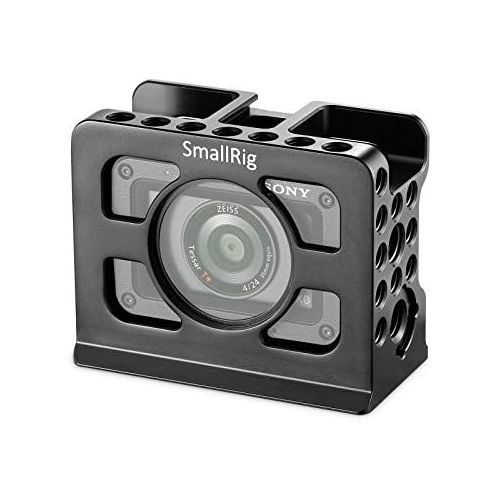  SmallRig SMALLRIG Cage for Sony RX0 with Built-in Cold Shoe and 14 38 Threaded Holes - 2106