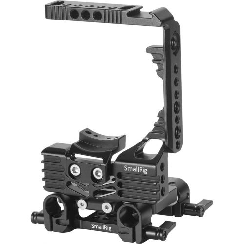  SmallRig SMALLRIG GH5 Half Cage Kit for Panasonic Lumix with Battery Grip - 2024, GH5 Half-cage and Dual Rod Clamp Baseplate System Included