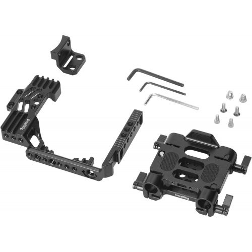  SmallRig SMALLRIG GH5 Half Cage Kit for Panasonic Lumix with Battery Grip - 2024, GH5 Half-cage and Dual Rod Clamp Baseplate System Included