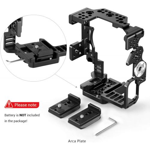  SmallRig SMALLRIG A7IIA7SIIA7RII Cage for Sony A7IIA7SIIA7RII Camera with Battery Grip (Sony VGC2EMSony VELLO BG-S3)  2031