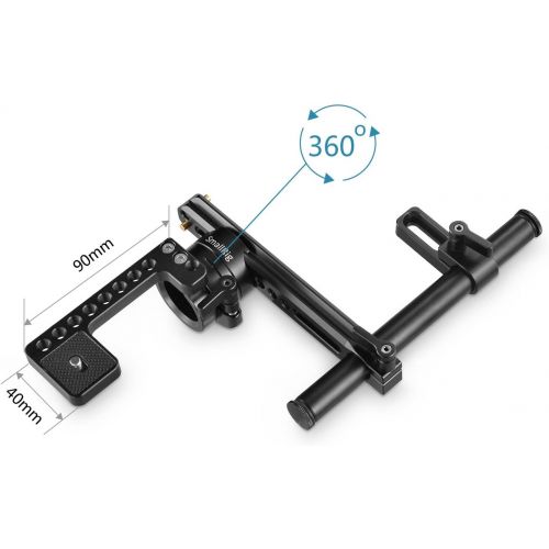  SmallRig SMALLRIG EVF Mount Camera Monitor Mount Kit with NATO Rail and 15mm Rod for SmallHD 502HDZacuto Gratical HDBMVA - 1903