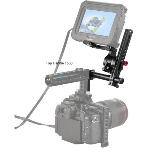  SmallRig SMALLRIG EVF Mount Camera Monitor Mount Kit with NATO Rail and 15mm Rod for SmallHD 502HDZacuto Gratical HDBMVA - 1903