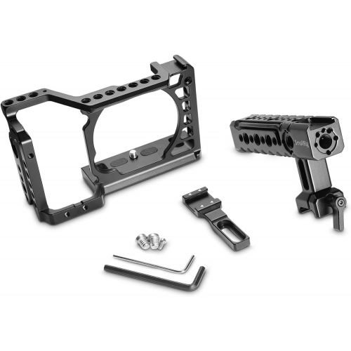  SmallRig SMALLRIG Cage Kit for Sony Alpha A6500 with NATO Handle and Cold Shoe Mount for Handheld Shooting  2081