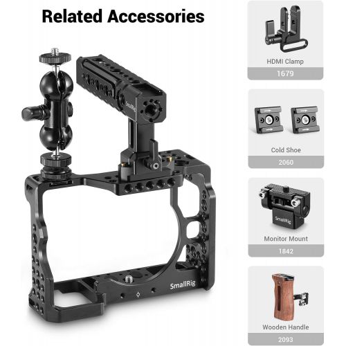  SmallRig SMALLRIG A7RIII Cage Kit Rig for Sony A7RIIIA7III Camera with Top Handle, Ball Head - 2103