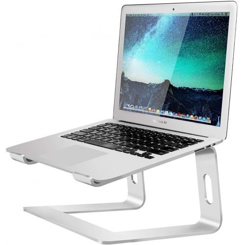  [아마존베스트]Soundance Aluminum Laptop Stand for Desk Compatible with Mac MacBook Pro Air Apple Notebook, Portable Holder Ergonomic Elevator Metal Riser for 10 to 15.6 inch PC Desktop Computer,