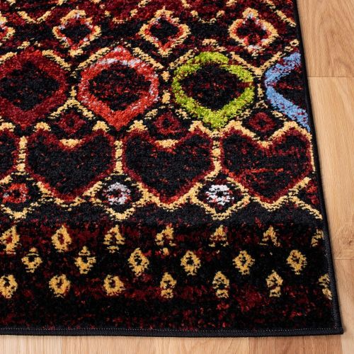  Visit the Safavieh Store Safavieh Amsterdam Collection AMS108P Area Rug, 11 x 15, Black/Multi