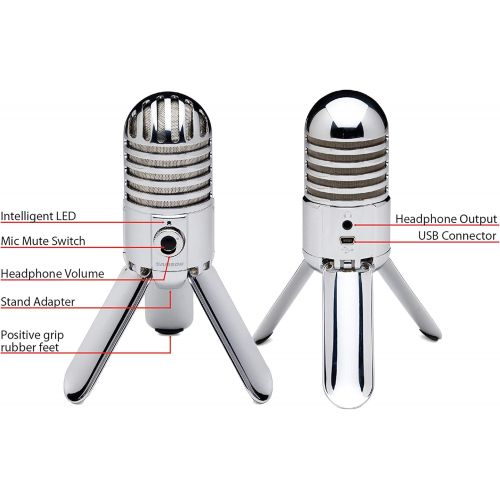  Samson Technologies Samson Meteor Mic USB Studio Microphone (Brushed Nickel)