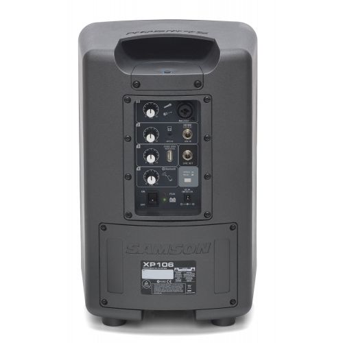  Samson Technologies Samson Expedition XP106 Rechargeable Portable PA System with Wired Handheld Microphone and Bluetooth