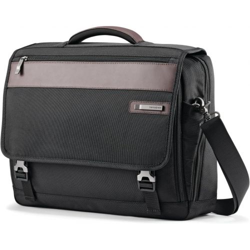 쌤소나이트 Visit the Samsonite Store Samsonite Kombi Flapover Briefcase, Black/Brown, One Size