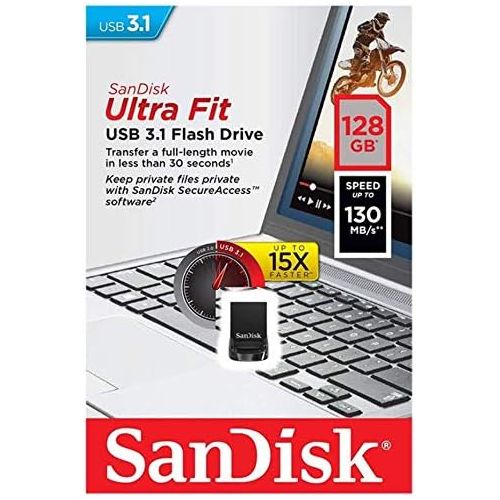 샌디스크 [아마존베스트]SanDisk 128GB Ultra Fit USB 3.1 Flash Drive - SDCZ430-128G-G46