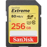 SanDisk Extreme 256GB U3UHS-I SDXC with 4K Ultra HD, Up to 80MBs Read;60MBs Write- SDSDXN-256G-G46[Older Version]
