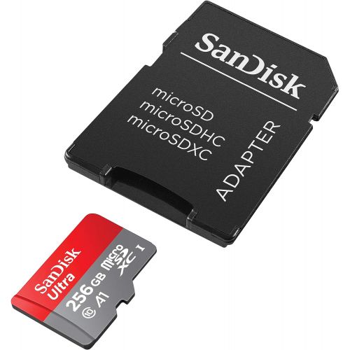 샌디스크 SanDisk 400GB Ultra microSDXC UHS-I Memory Card with Adapter - 100MBs, C10, U1, Full HD, A1, Micro SD Card - SDSQUAR-400G-GN6MA