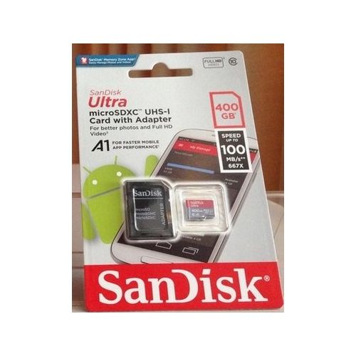 샌디스크 Custom SanDisk for Samsung Professional Ultra SanDisk 400GB Samsung Galaxy S8 MicroSDXC card with CUSTOM Hi-Speed, Lossless Format! Includes Standard SD Adapter. (A1UHS-1 Class 10 Certified 100MBs)