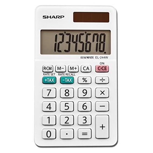  [아마존베스트]Sharp EL-244WB Business Calculator, White 2.125