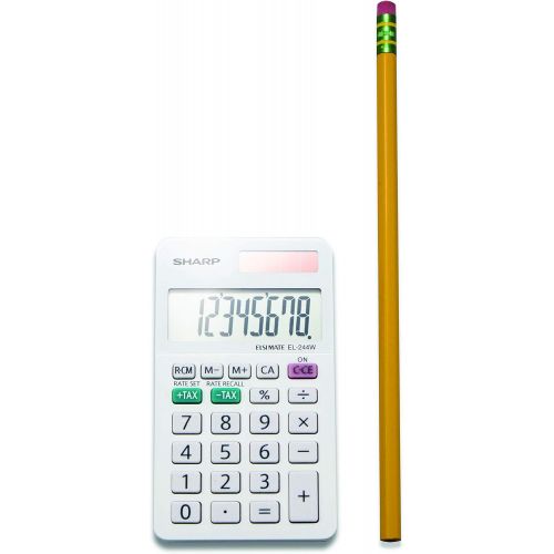  [아마존베스트]Sharp EL-244WB Business Calculator, White 2.125