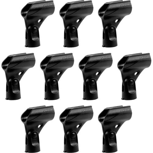  Shure A25DM 10 pack A25D microphone clip holder for handheld microphones