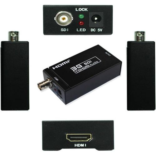  Signal Converter 1080P 3G SDI to HDMI Converter Adapter Support HD-SDI  3G-SDI Signals Showing SDI2DMI SDI to HDMI