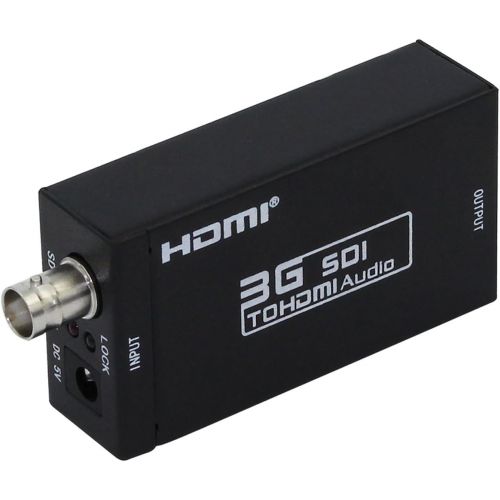  Signal Converter 1080P 3G SDI to HDMI Converter Adapter Support HD-SDI  3G-SDI Signals Showing SDI2DMI SDI to HDMI