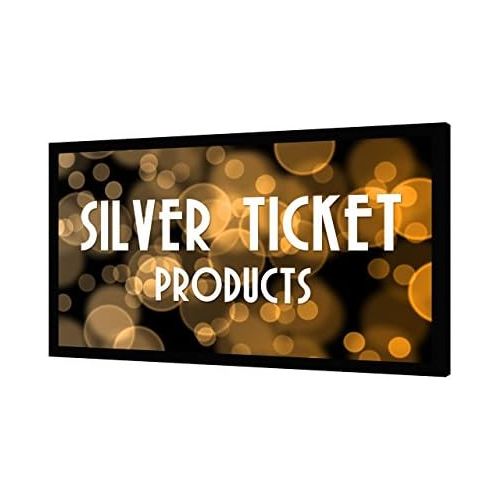  Visit the Silver Ticket Products Store STR-169135-S Silver Ticket 4K Ultra HD Ready Cinema Format (6 Piece Fixed Frame) Projector Screen (16:9, 135, Silver Material)