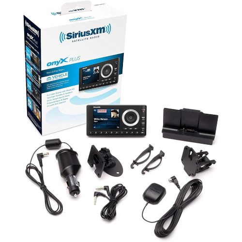  [아마존베스트]SiriusXM SXPL1V1 Onyx Plus Satellite Radio with Vehicle Kit with Free 3 Months Satellite and Streaming Service