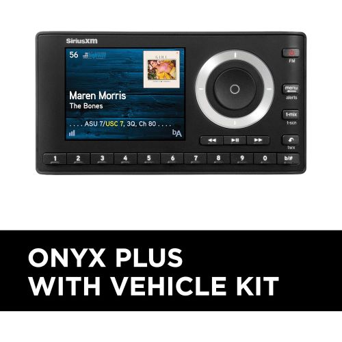  [아마존베스트]SiriusXM SXPL1V1 Onyx Plus Satellite Radio with Vehicle Kit with Free 3 Months Satellite and Streaming Service