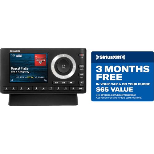  [아마존베스트]SiriusXM SXPL1H1 Onyx Plus Satellite Radio with Home Kit with Free 3 Months Satellite and Streaming Service