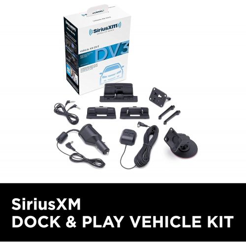  [아마존베스트]SiriusXM SXDV3 Satellite Radio Vehicle Mounting Kit with Dock and Charging Cable (Black)