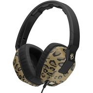 Skullcandy Crusher Headphones with Built-in Amplifier and Mic, Leopard